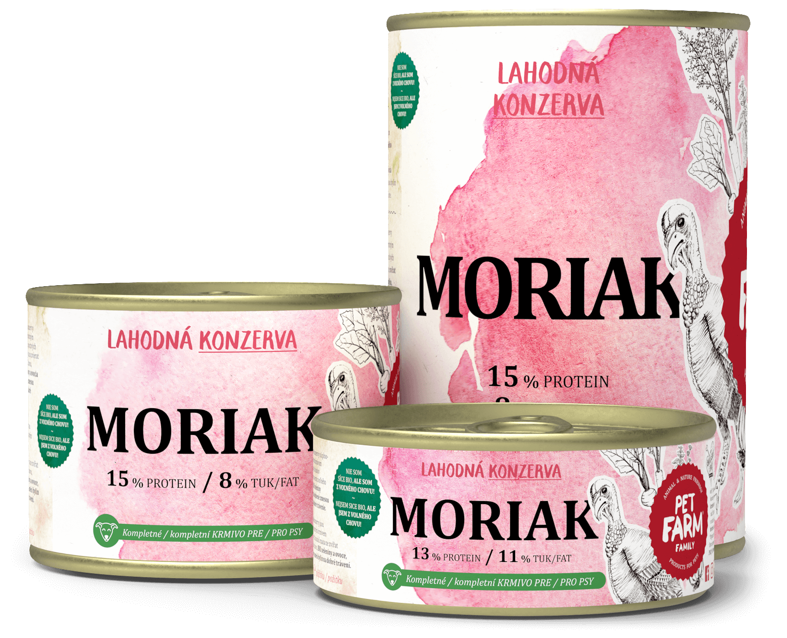 Pet Farm Family Moriak konzerva pro psy 180 g