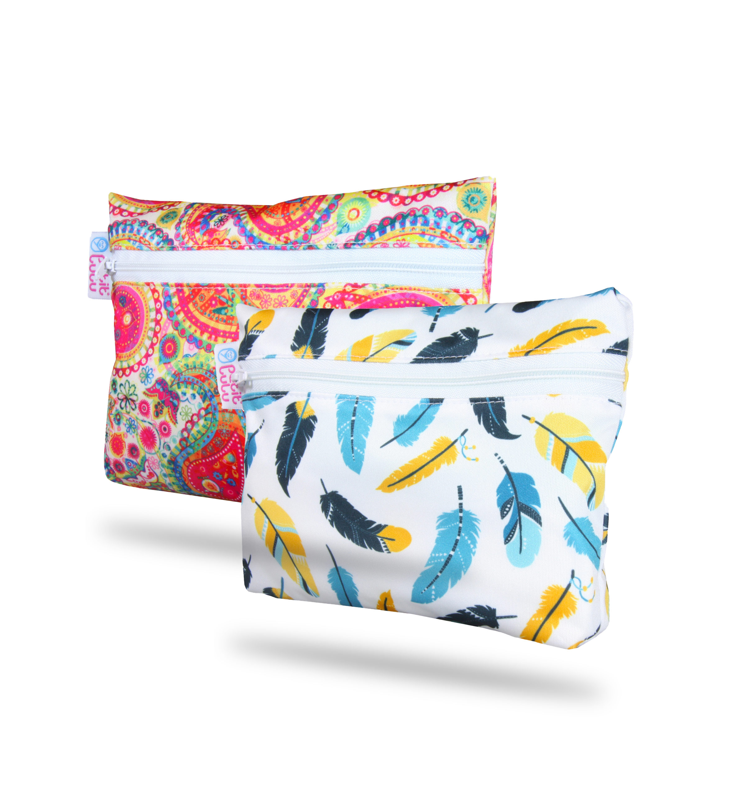 Petit Lulu s.r.o. Malá taštička 2 ks (barevný Orient, tyrkysová peříčka)