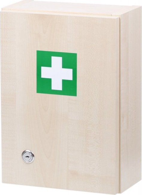 ŠTĚPAŘ Nástěnná lékárnička dřevěná pro 5 osob