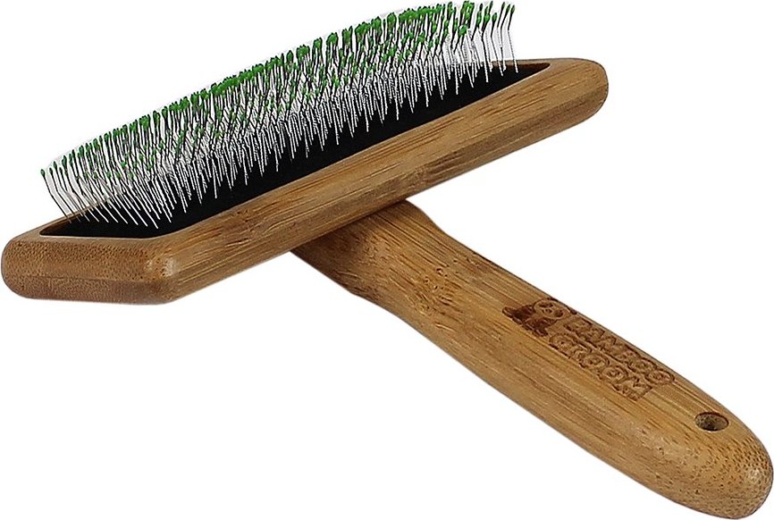 Bamboo Groom Velký jemný kartáč s nerezovými hroty, Finišák