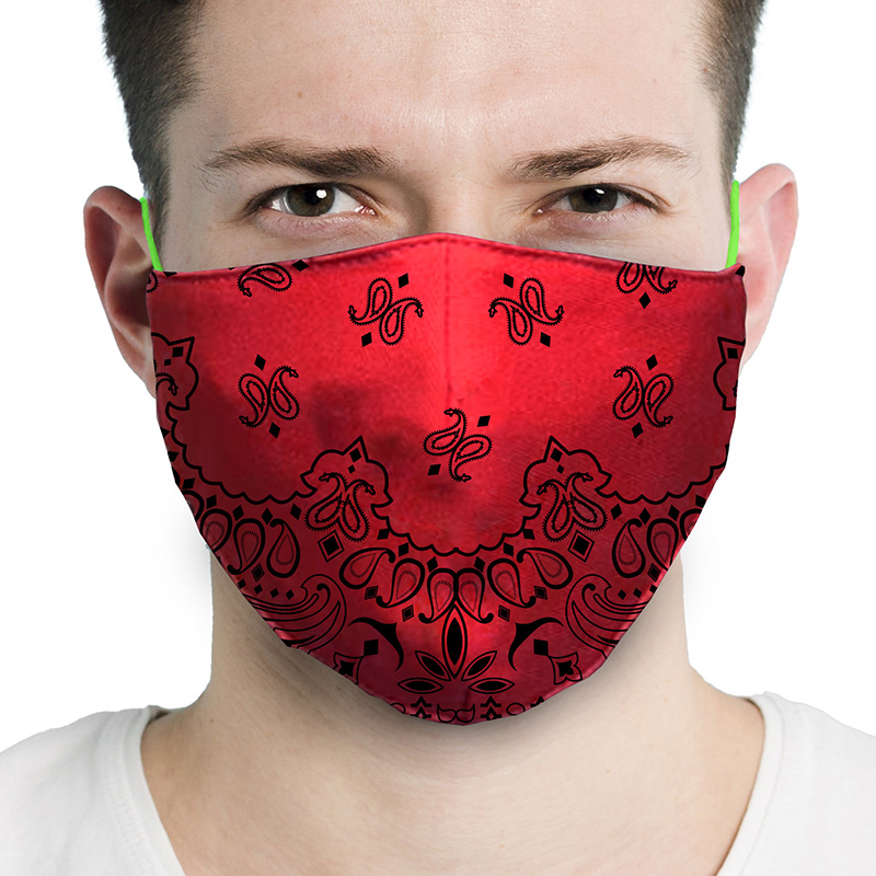 Nanolion Ochranná antibakteriální rouška s aktivním stříbrem – Bandana červená