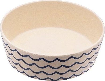 BeCo Miska pro psa, BecoBowl - Bambusová-ocean-waves-L
