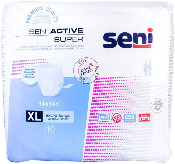 SENI ACTIVE SUPER Absorpční kalhotky XL 10 ks