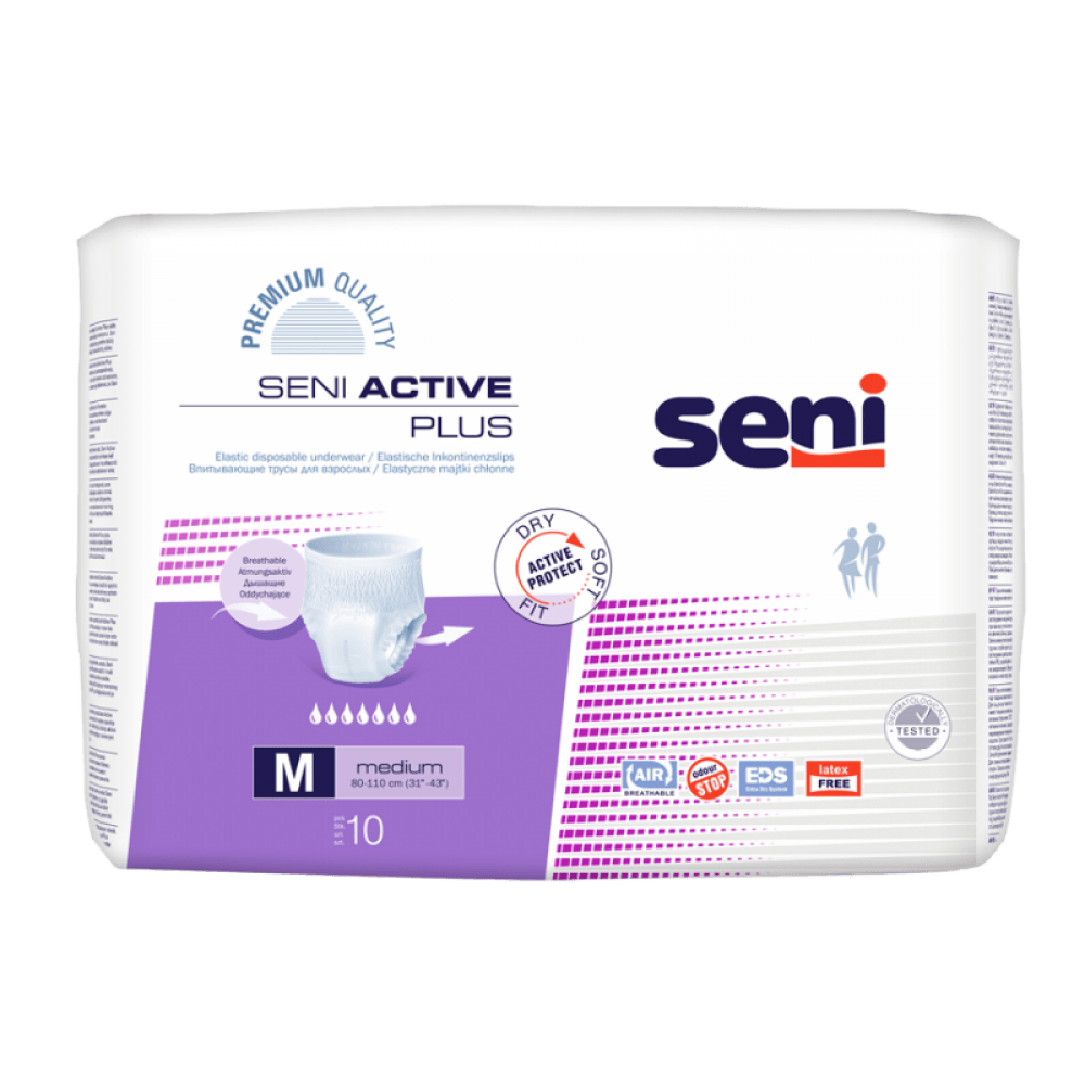 SENI ACTIVE PLUS Absorpční kalhotky M 10 ks