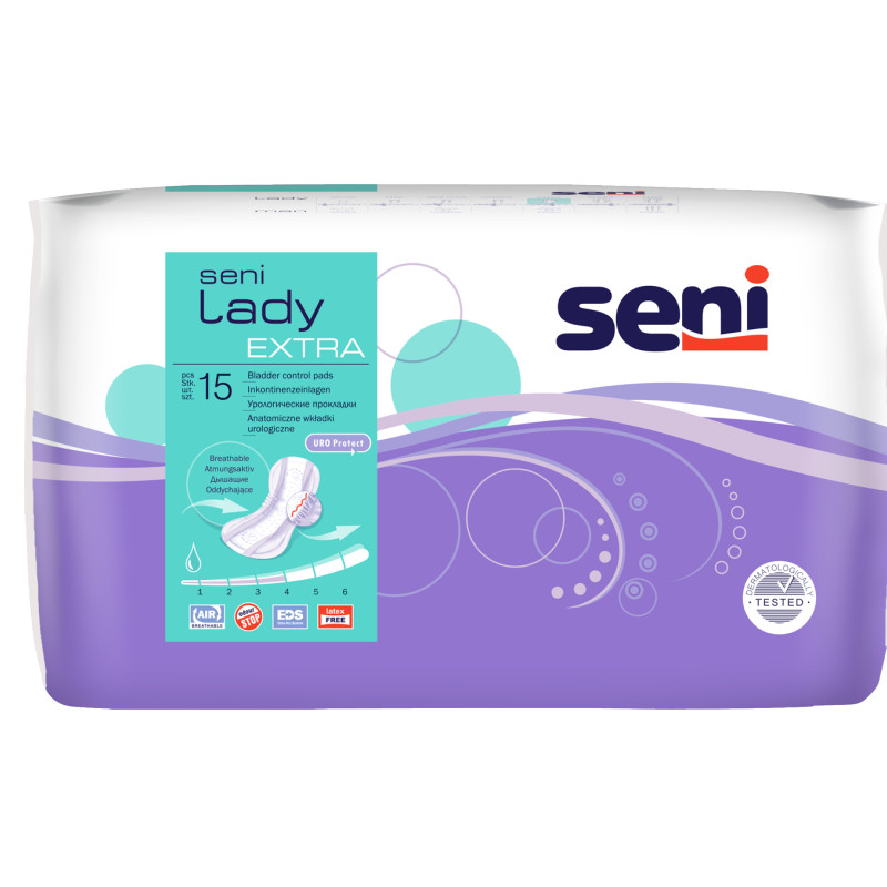 SENI LADY EXTRA Inkontinenční vložky 15 ks