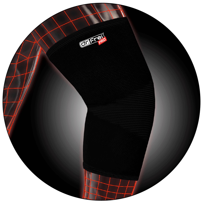 Dr. Frei PRO švýcarská elastická bandáž na loket černá S, M, L, XL Varianta: černá, M
