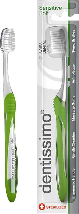 Dentissimo Dentissimo® zubní kartáček na čištění mezizubních prostor a masáž dásní, měkký