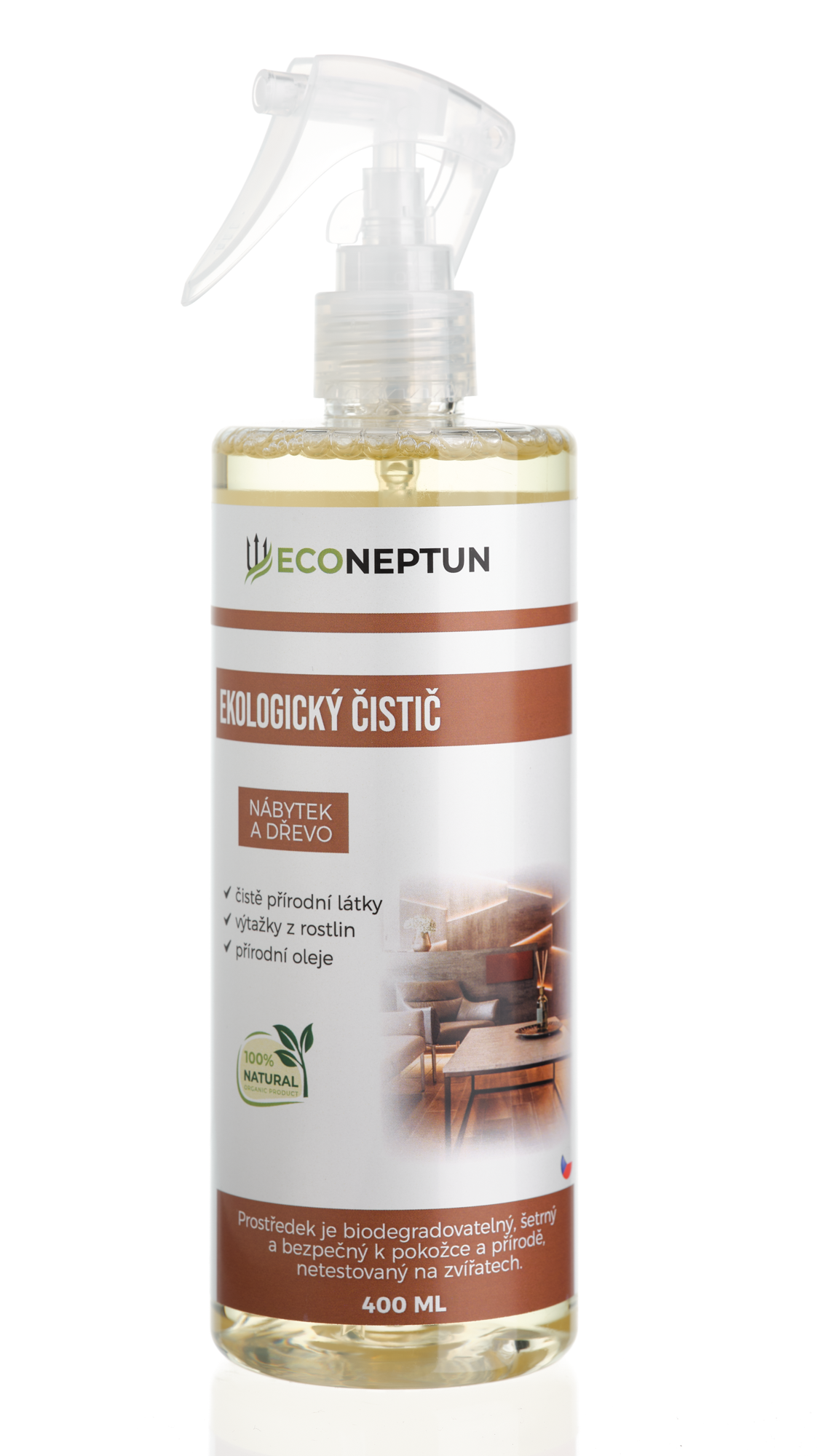 EcoNeptun Ekologický čistič na nábytek/dřevo 400 ml