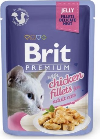 Brit Premium Cat Kapsička pro kočky filety kuře v želé, 85 g