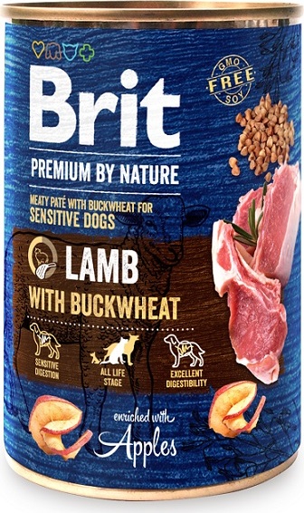 Brit Premium Dog by Nature konz Lamb with Buckwheat 400 g