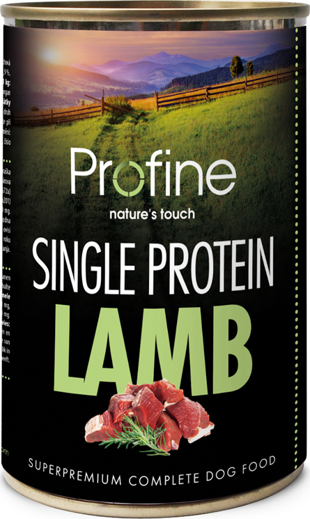 Profine Konzerva pro psy s proteinem jehněčí a vnitřnosti, 400 g