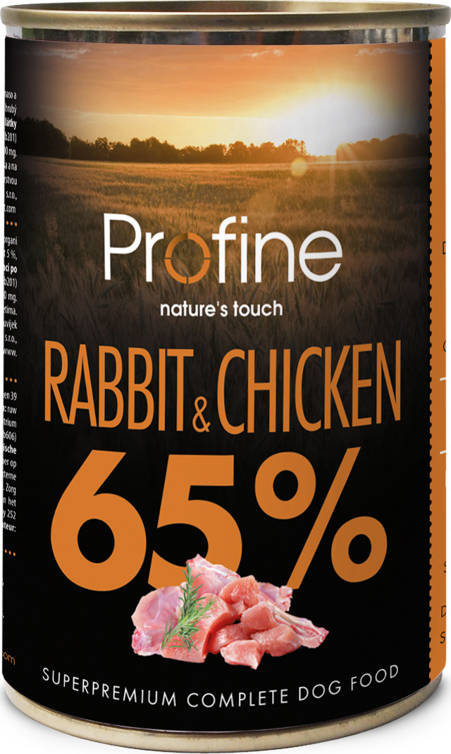 Profine 65 % Konzerva pro psy králík s kuřetem, 400 g