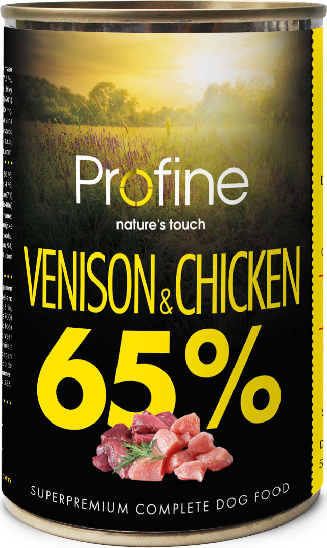 Profine 65 % Konzerva pro psy kuřecí a zvěřina, 400 g