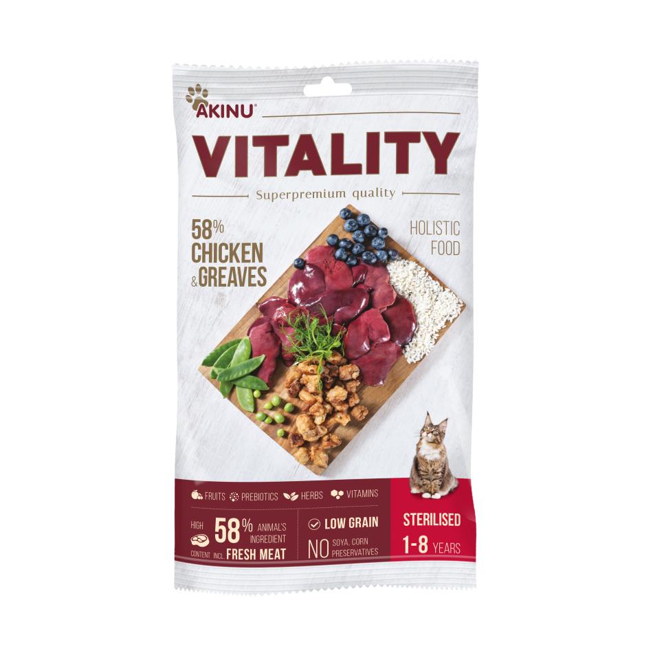 Akinu VITALITY cat sterilised, VZOREK, 90 g