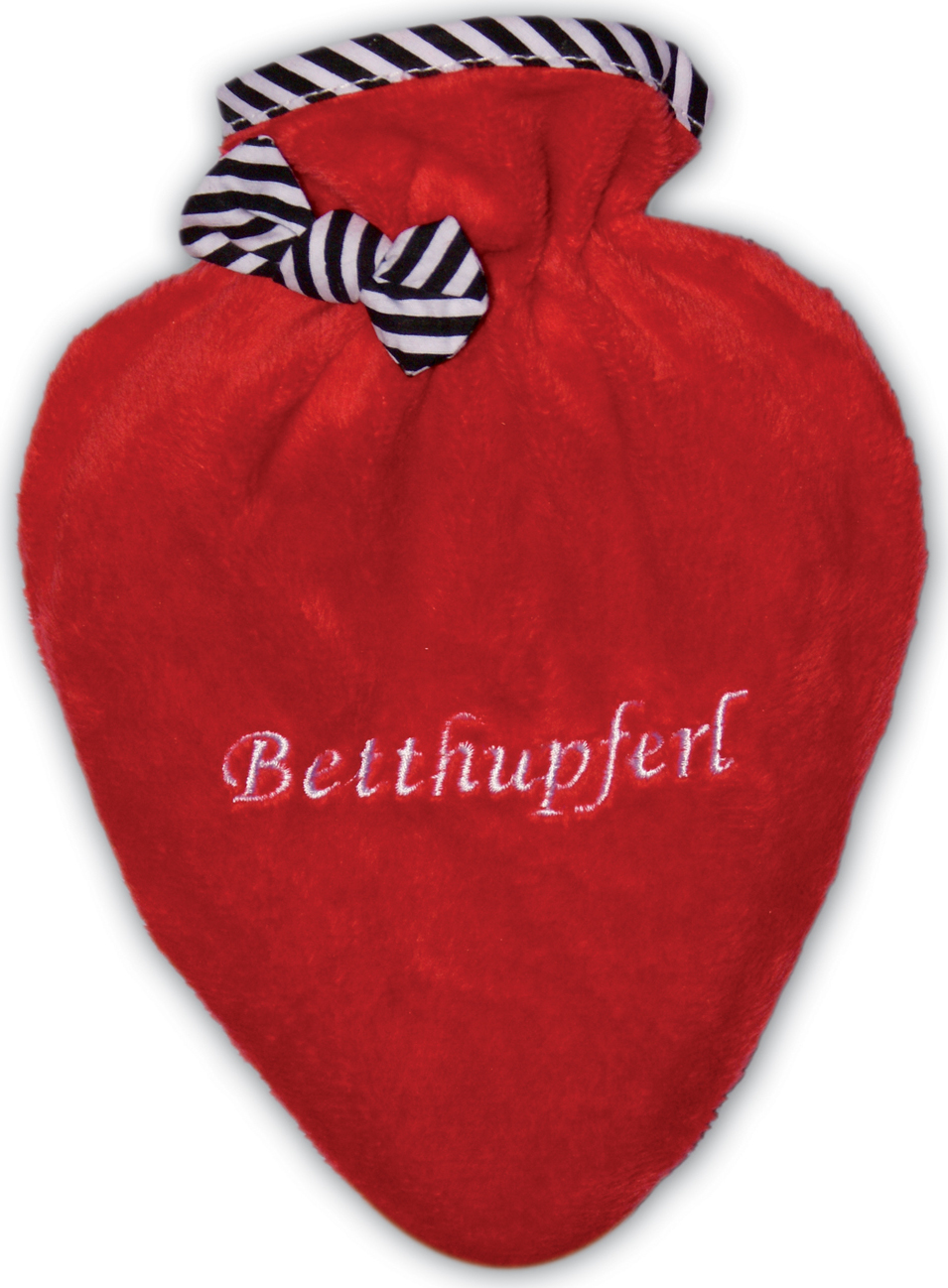 HUGO-FROSCH Termofor Hugo Frosch ve tvaru srdce s červeným obalem – 3 typy výšivky