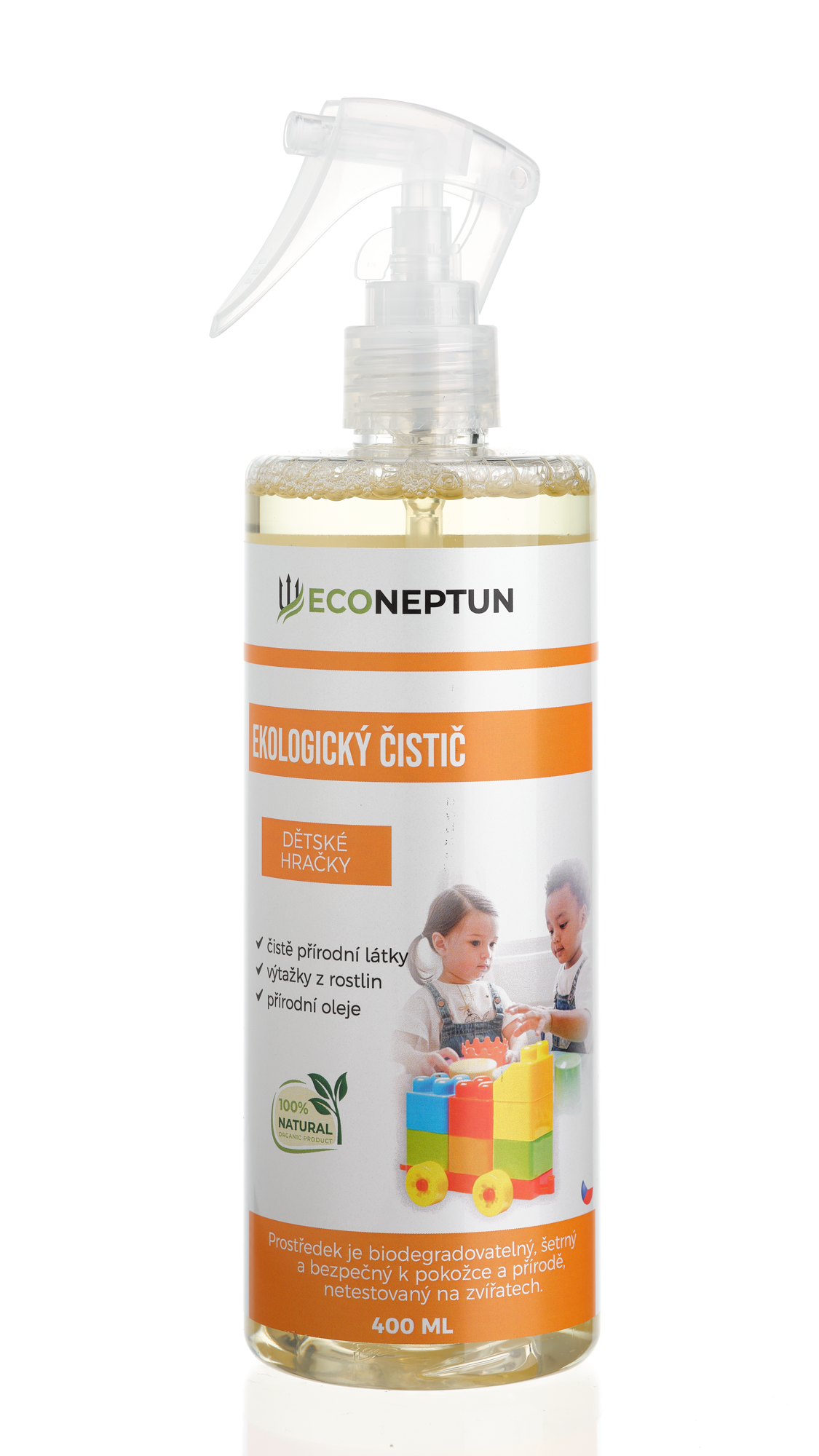 EcoNeptun Ekologický čistič na dětské hračky natural 400 ml