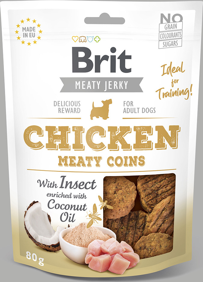Brit Care Brit Jerky Chicken with Insect Meaty Coins 200g