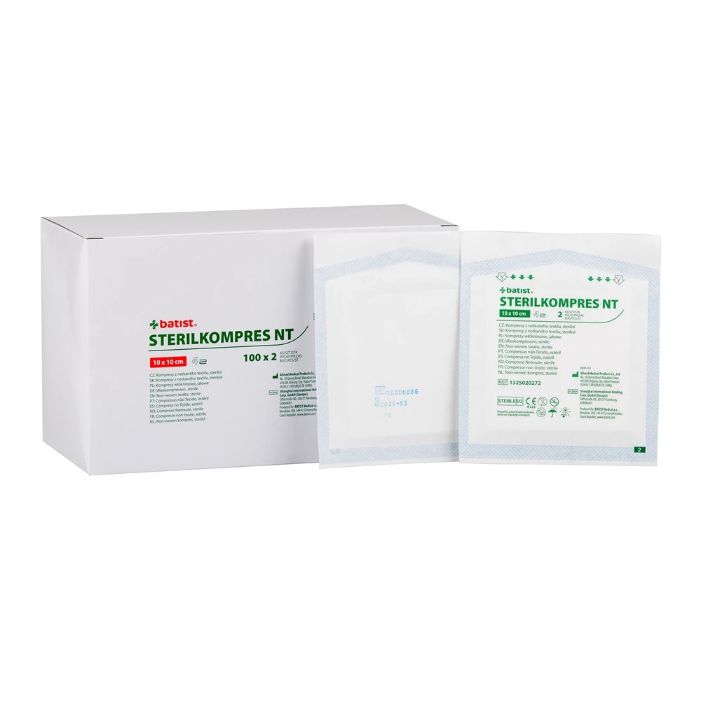 Batist Medical Batist STERILKOMPRES NT 10x10cm 100x2ks /4vr. /nemoc.bal.