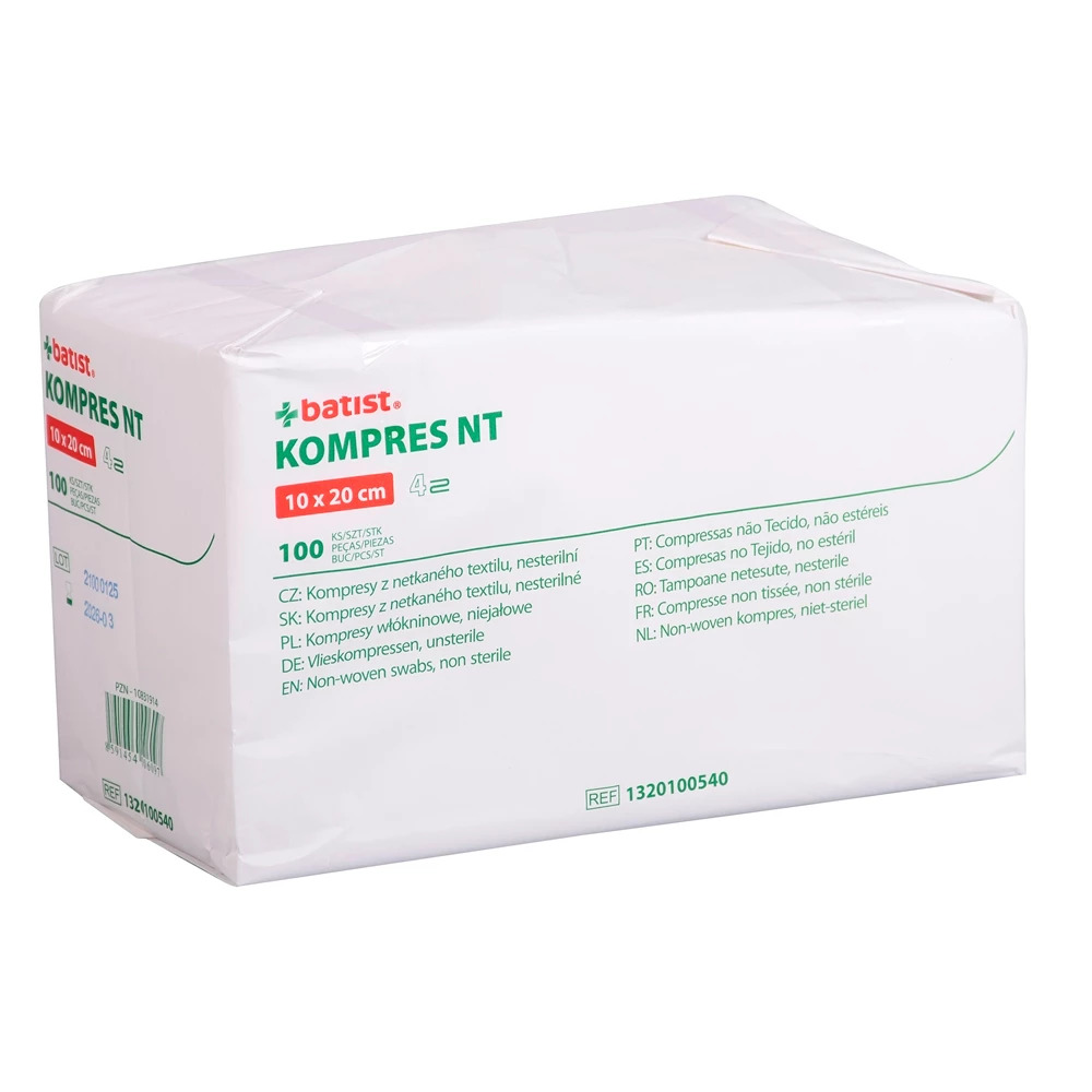 Batist Medical KOMPRES NT 10x20cm, 4vr.