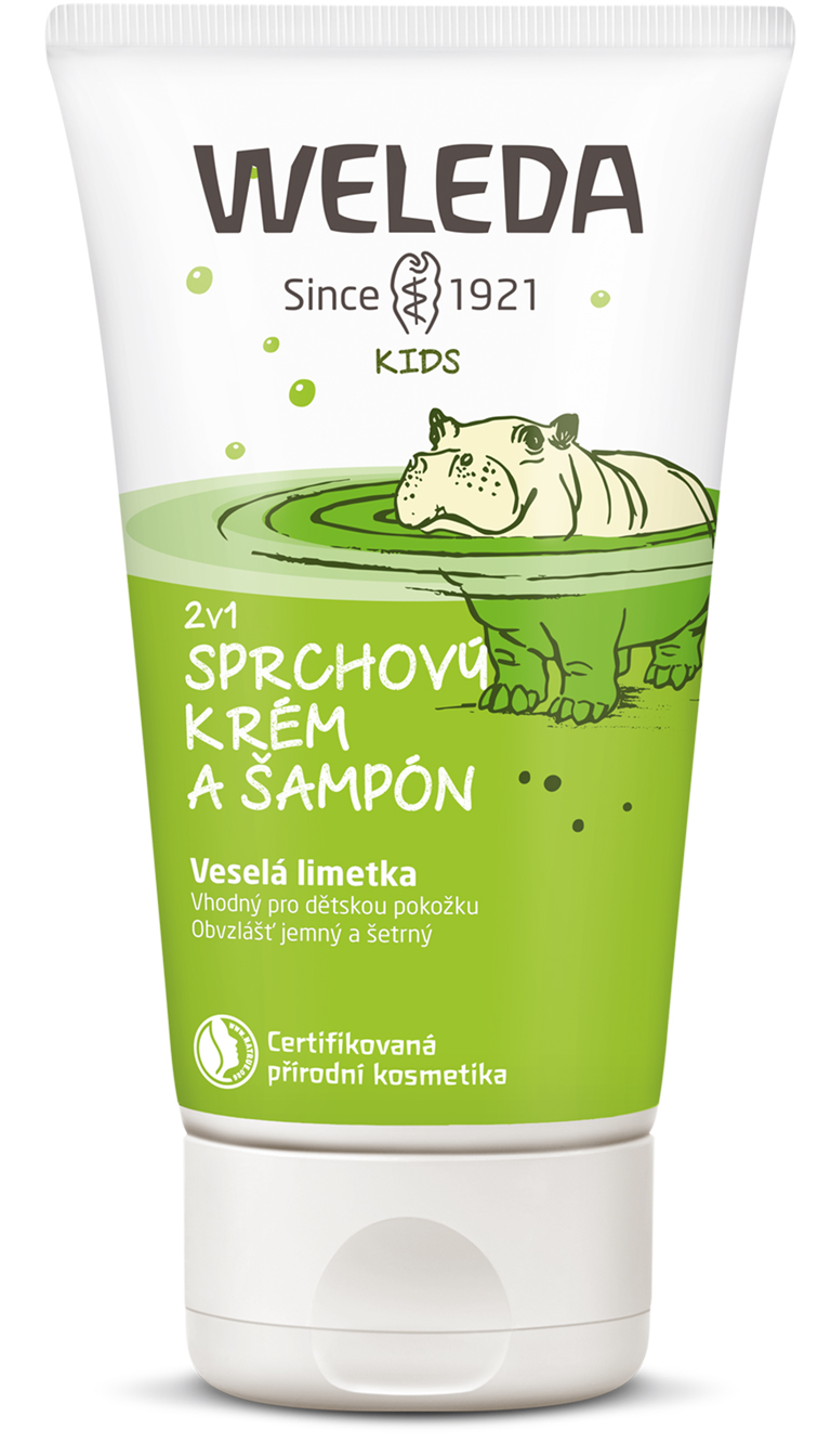Weleda 2 v 1 sprchový krém a šampon Veselá limetka, 150 ml