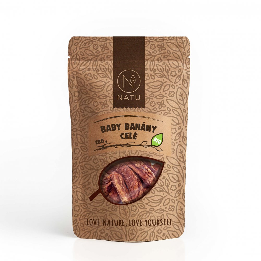 NATU Baby banány celé BIO 180g