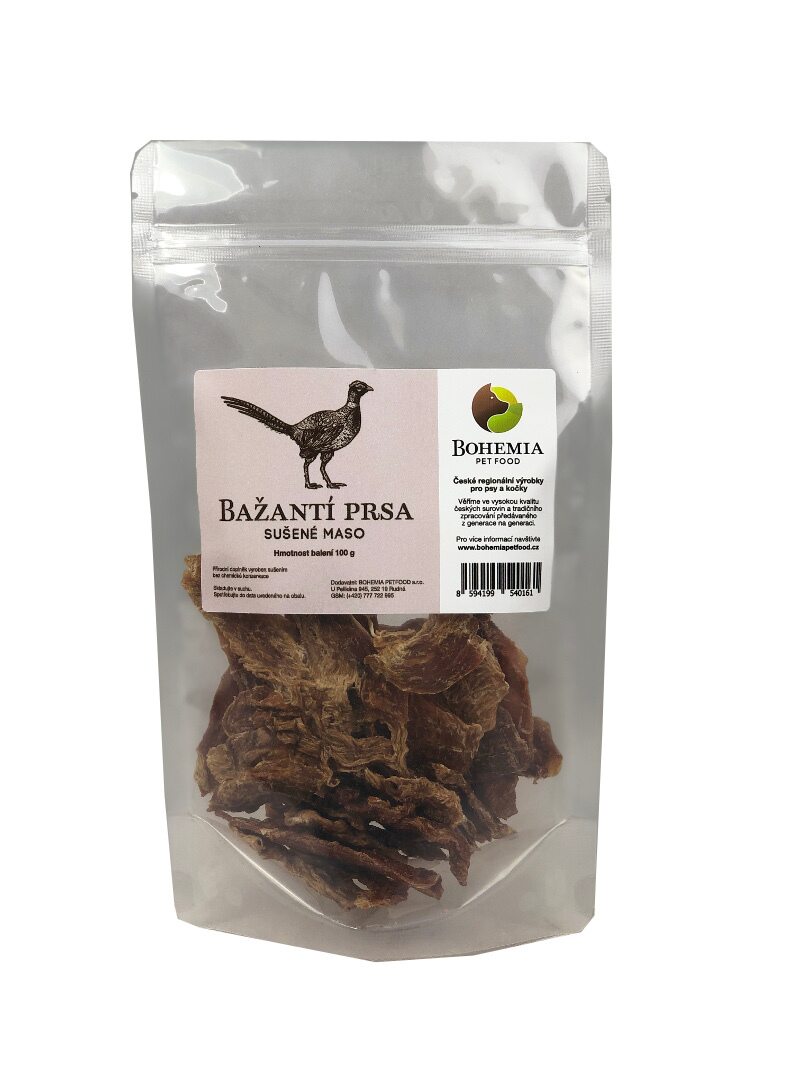 Bohemia Pet Food BOHEMIA Bažantí prsa 100g