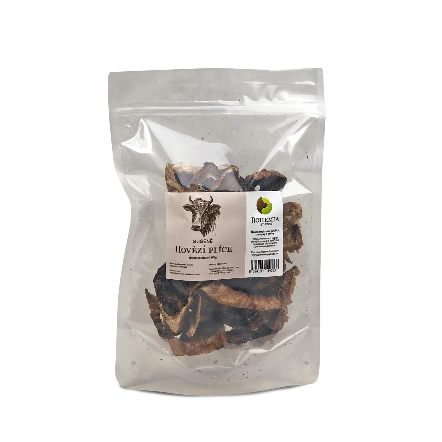 Bohemia Pet Food BOHEMIA Hovězí plíce 100g