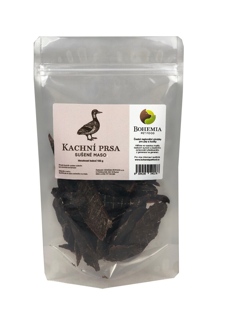 Bohemia Pet Food BOHEMIA Kachní prsa 100g