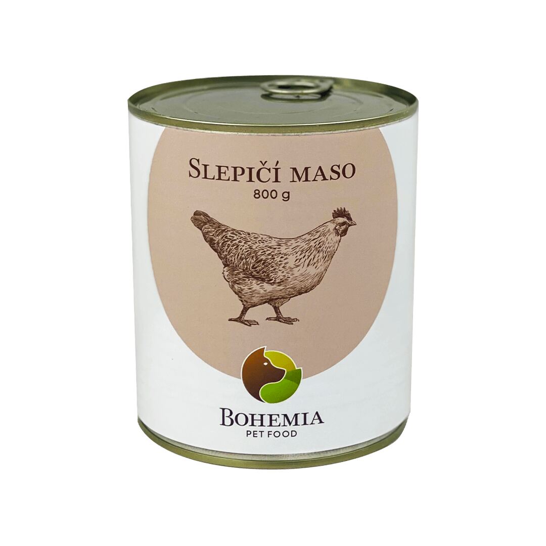 Bohemia Pet Food BOHEMIA Slepičí maso ve vlastní šťávě 800g