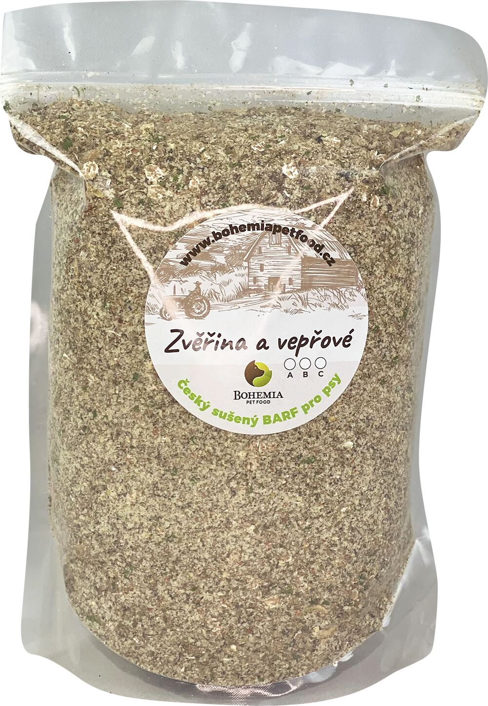 Bohemia Pet Food BOHEMIA Zvěřina a Vepřové A - sušený BARF Hmotnost: 2 Kg
