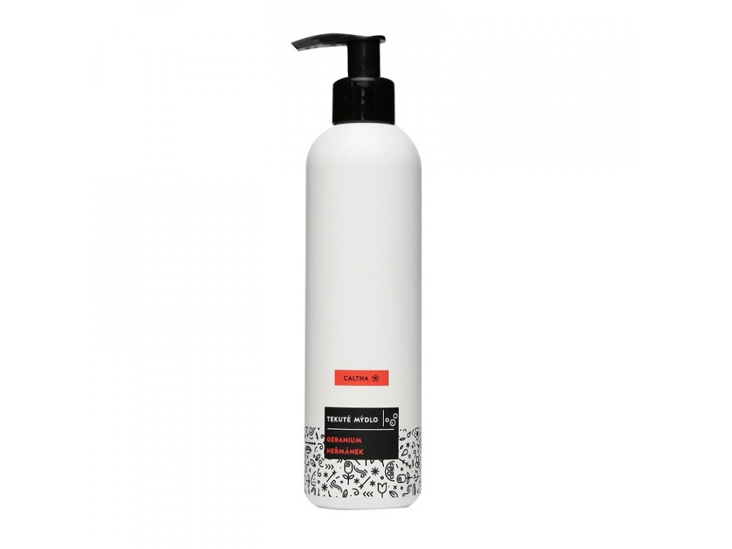 CALTHA Tekuté mýdlo GERANIUM a HEŘMÁNEK Objem: 250 ml