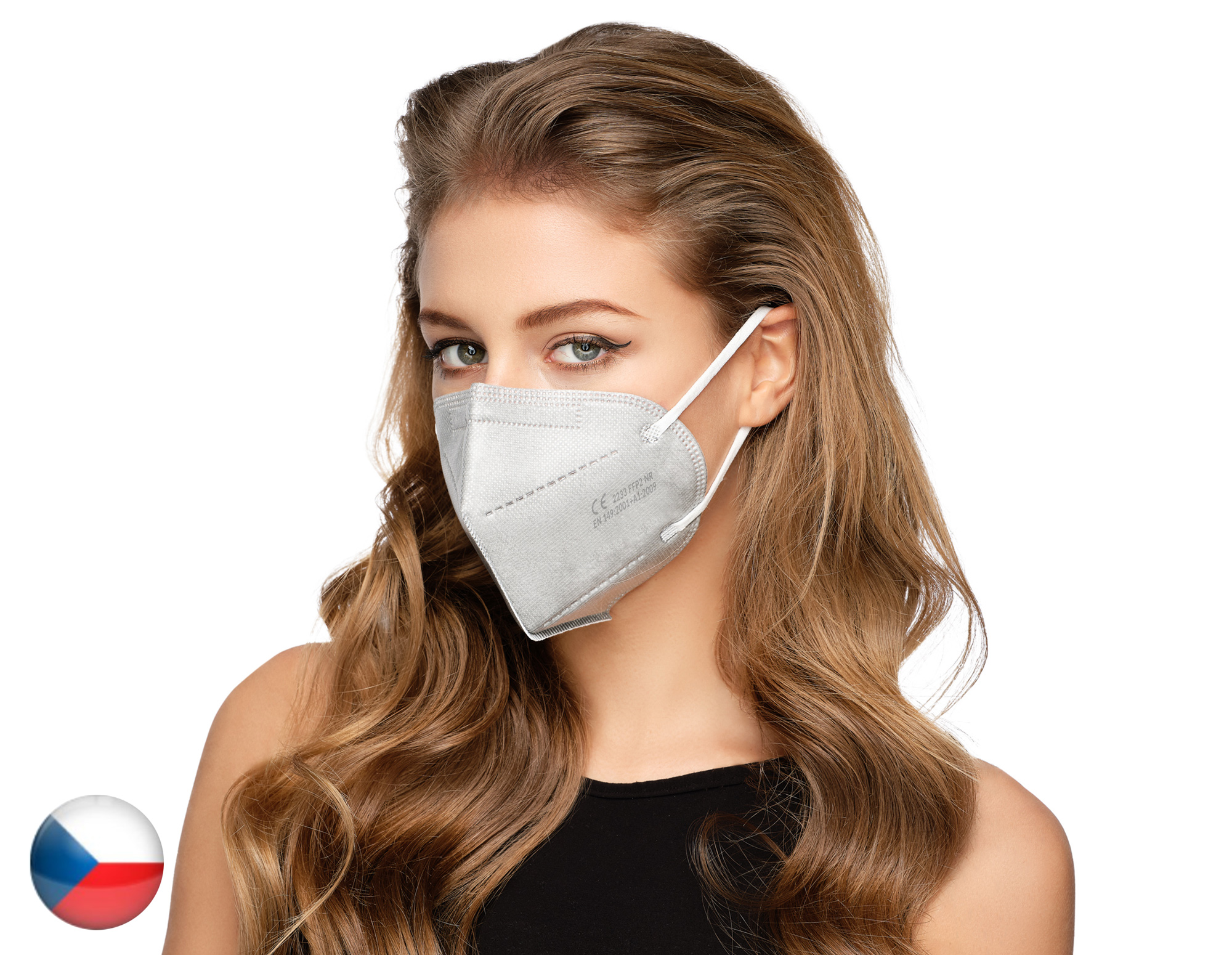 Balerina Český NanoRespirátor FFP2 - Stříbrný (č.314)