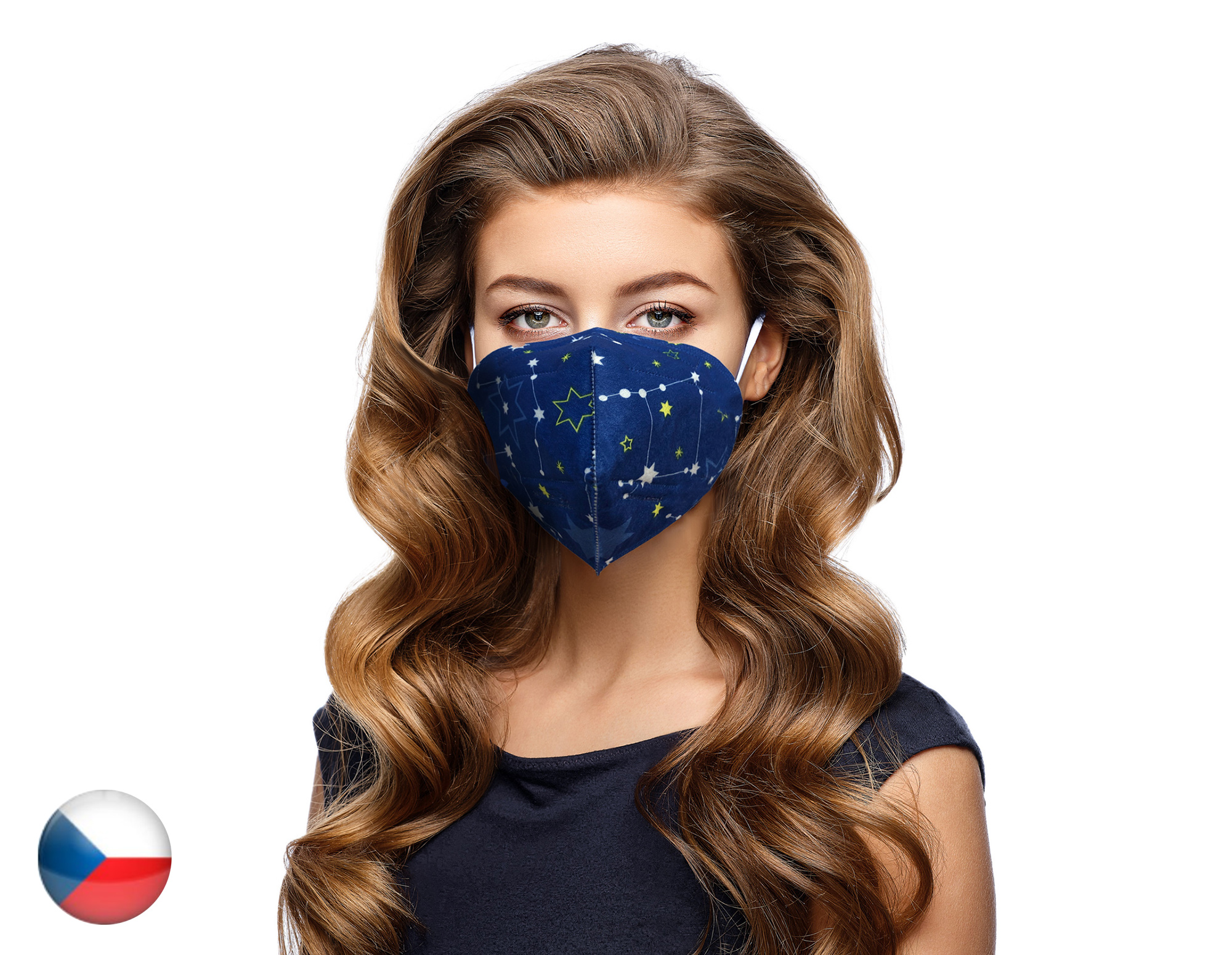 Balerina Český NanoRespirátor FFP2 -Noční obloha (č.92)