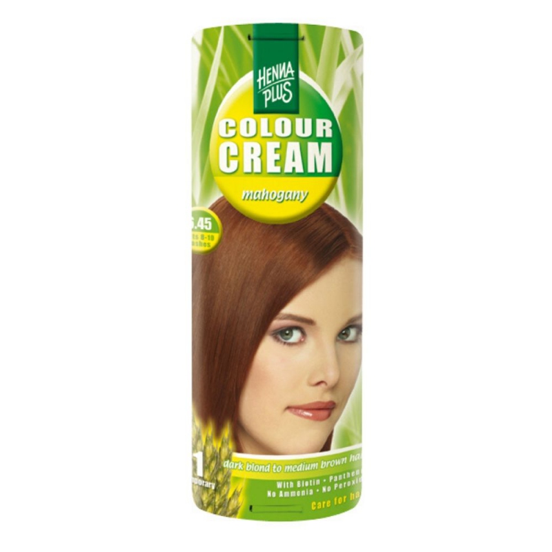 Hennaplus Přírodní barva krémová MAHAGON 6.45 60 ml