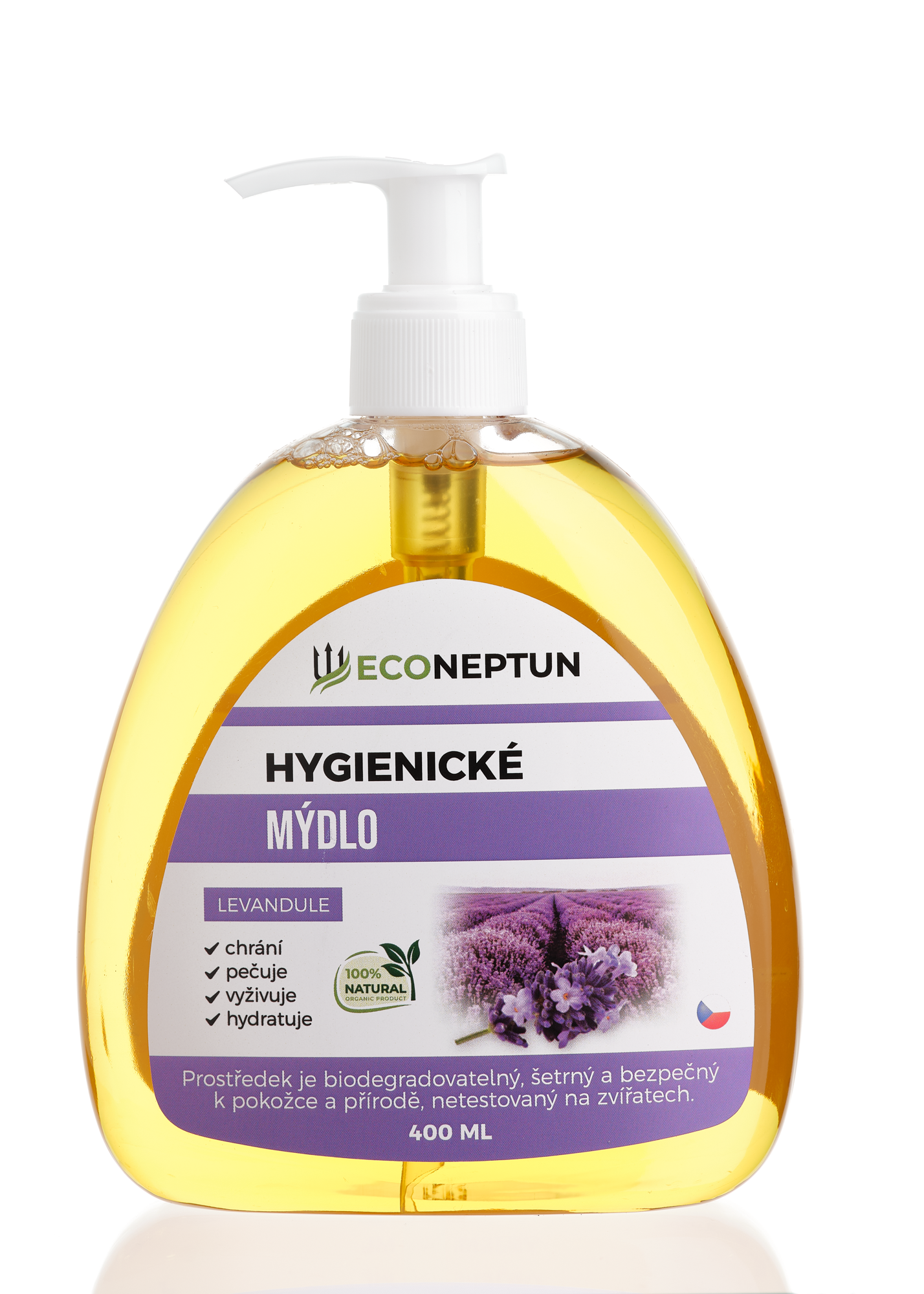 EcoNeptun Hygienické mýdlo levandule 400 ml
