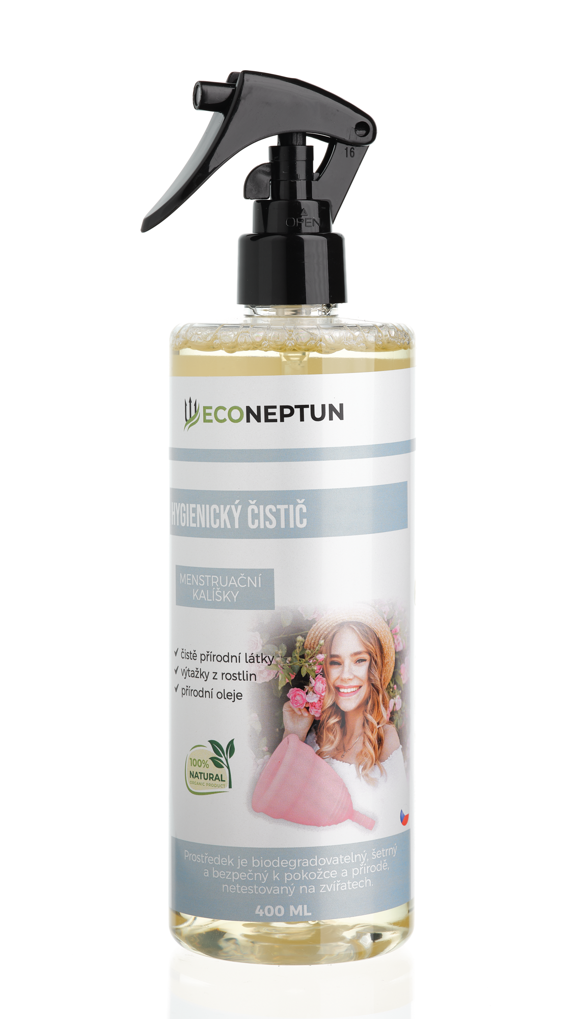 EcoNeptun Hygienický čistič na menstruační kalíšky natural 400 ml