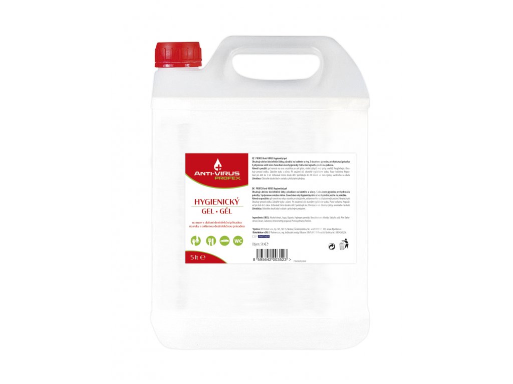 DF Partner s.r.o. Anti-VIRUS hygienický gel na ruce 5 l