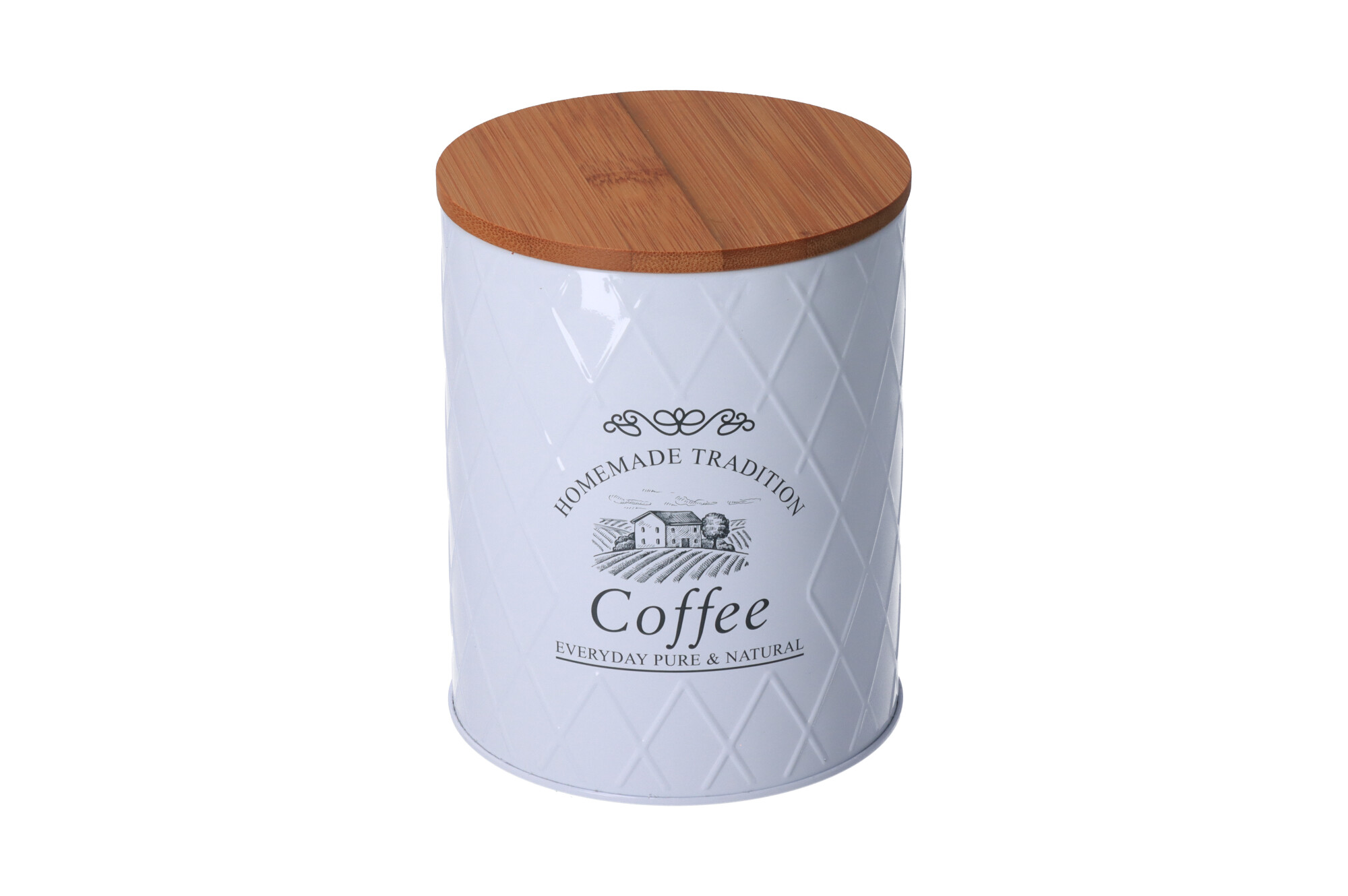 Kesper Plechová dóza s bambusovým víkem - Coffee
