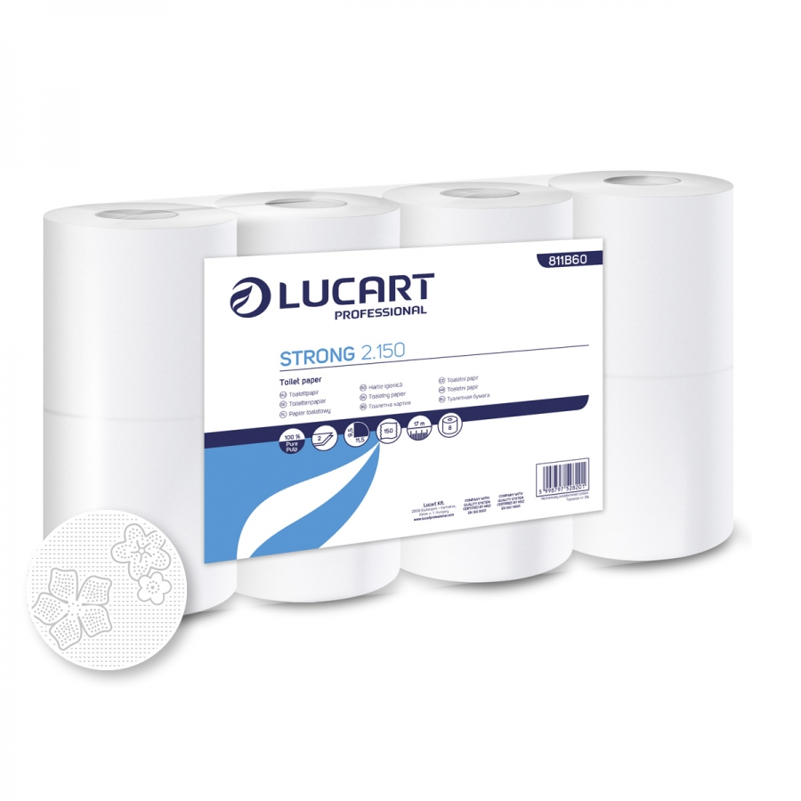 Lucart Professional Lucart Strong 2.150 - toaletní papír 17,25 m, 8 ks