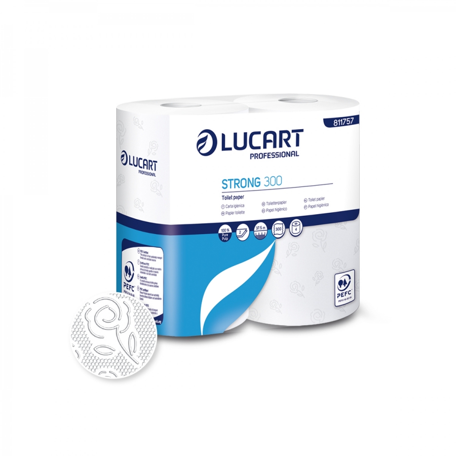 Lucart Professional Lucart Strong 300 - toaletní papír 37,5 m, 4 ks