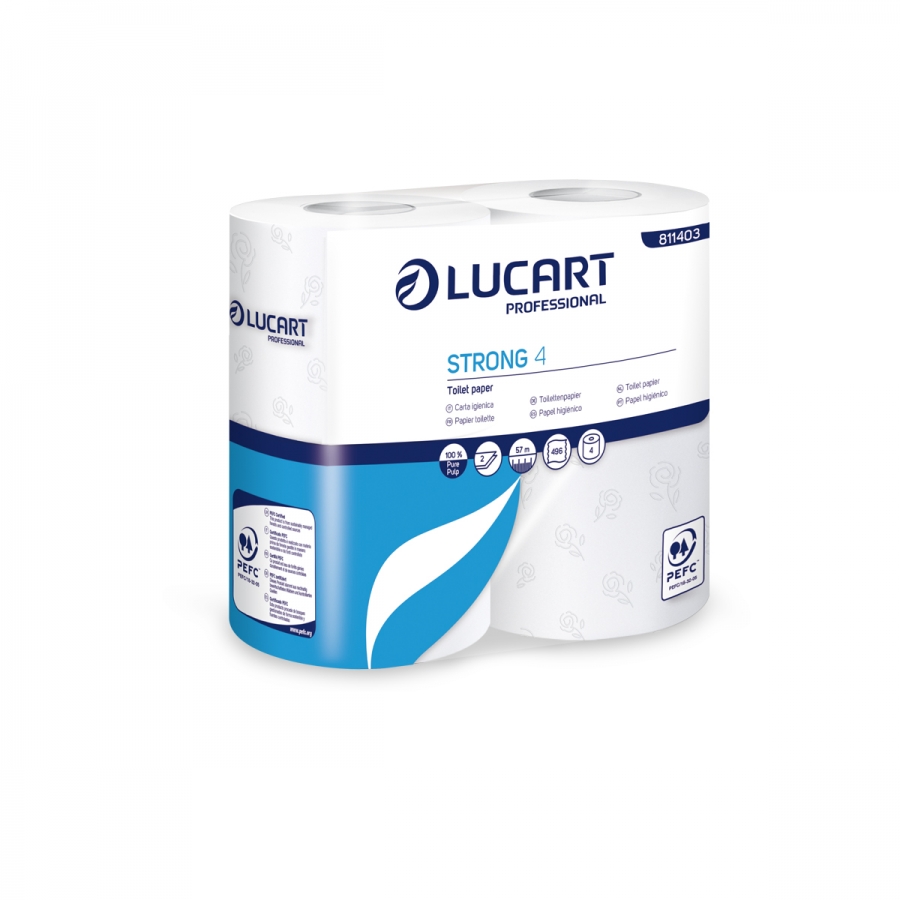 Lucart Professional Lucart Strong 4 - toaletní papír 57 m, 4ks