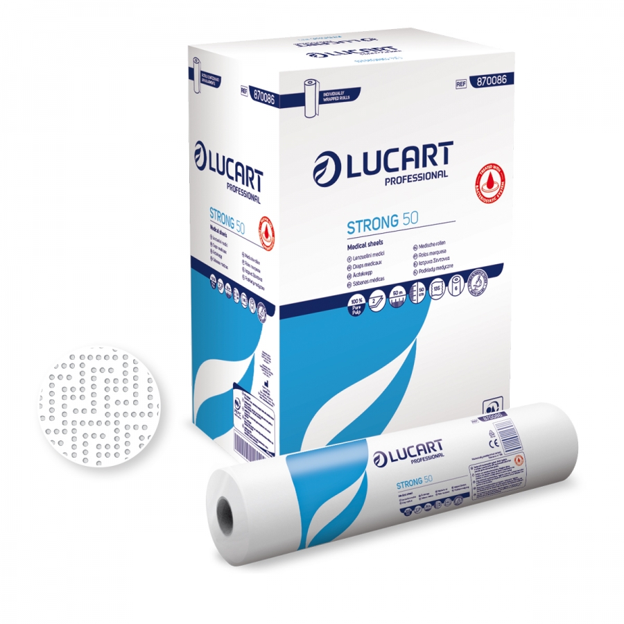 Lucart Professional Lucart STRONG Papír na vyšetřovací lůžka, 50m, 6 rolí