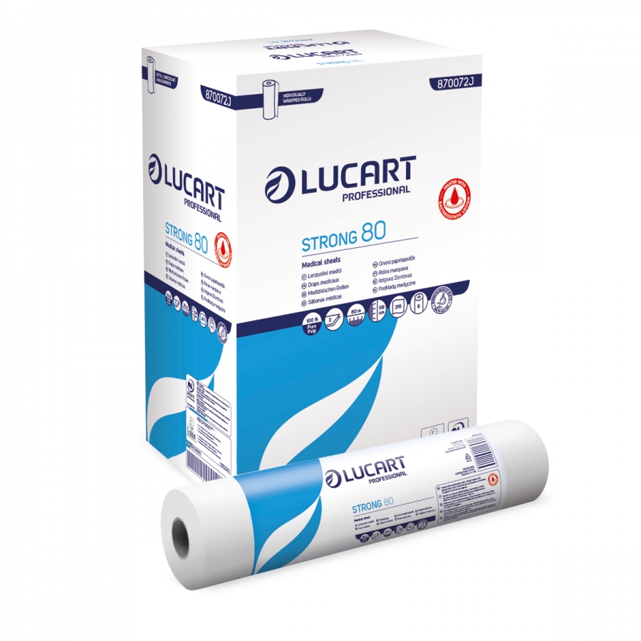 Lucart Professional Lucart Strong -Papír na vyšetřovací lůžka, 80m, 6 rolí