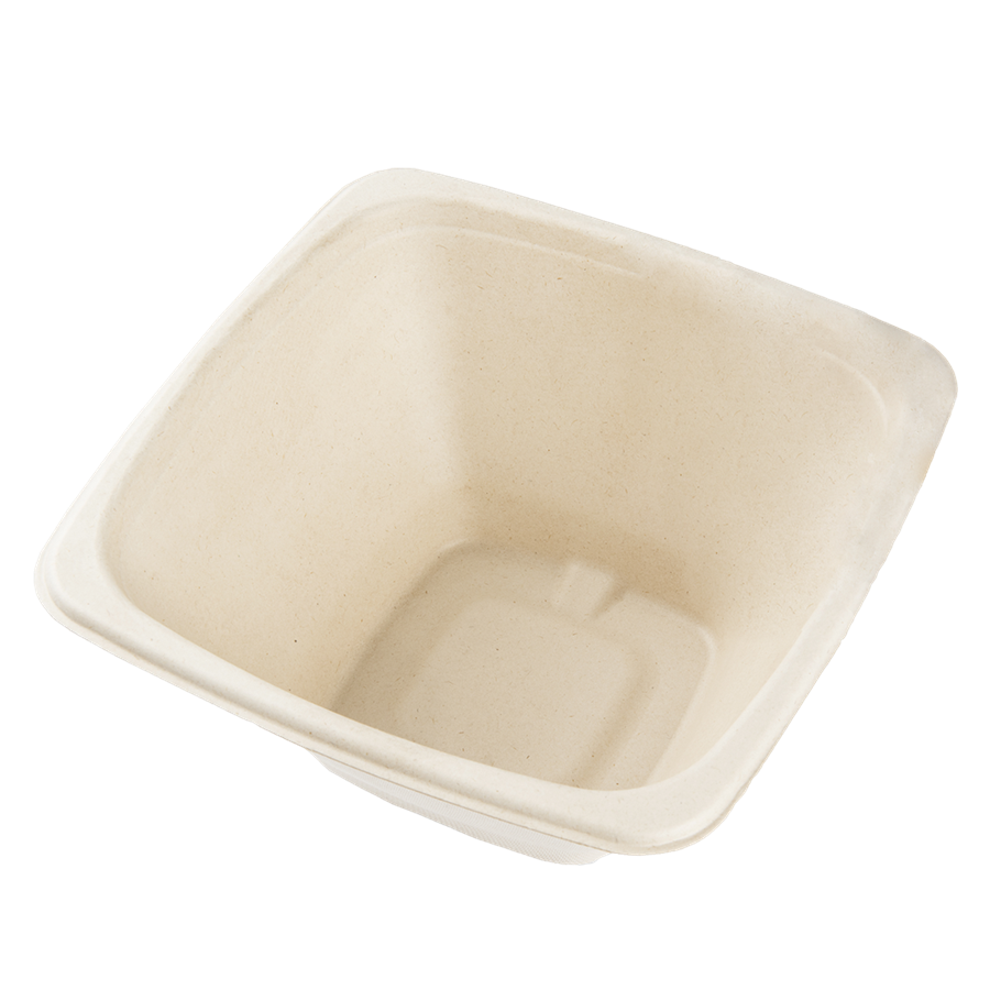 EcoPack Miska EKO z cukrové třtiny 1240 ml hranatá béžová bal/50 ks Balení: 50