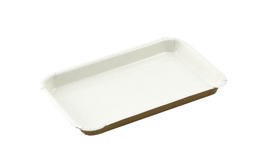 EcoRevolution Obaly Papírová podložní miska EKO 200/220x110/140x20 mm hnědá 50 ks