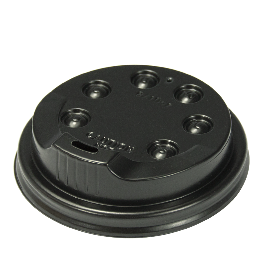 EcoPack Plastové víčko na EKO kelímky CTG O80 mm černé ideal pack® ba1/50 ks Balení: 50