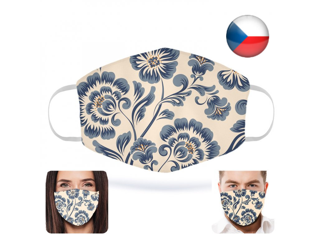 Viralio Antivirová nanorouška Old fashion kytky