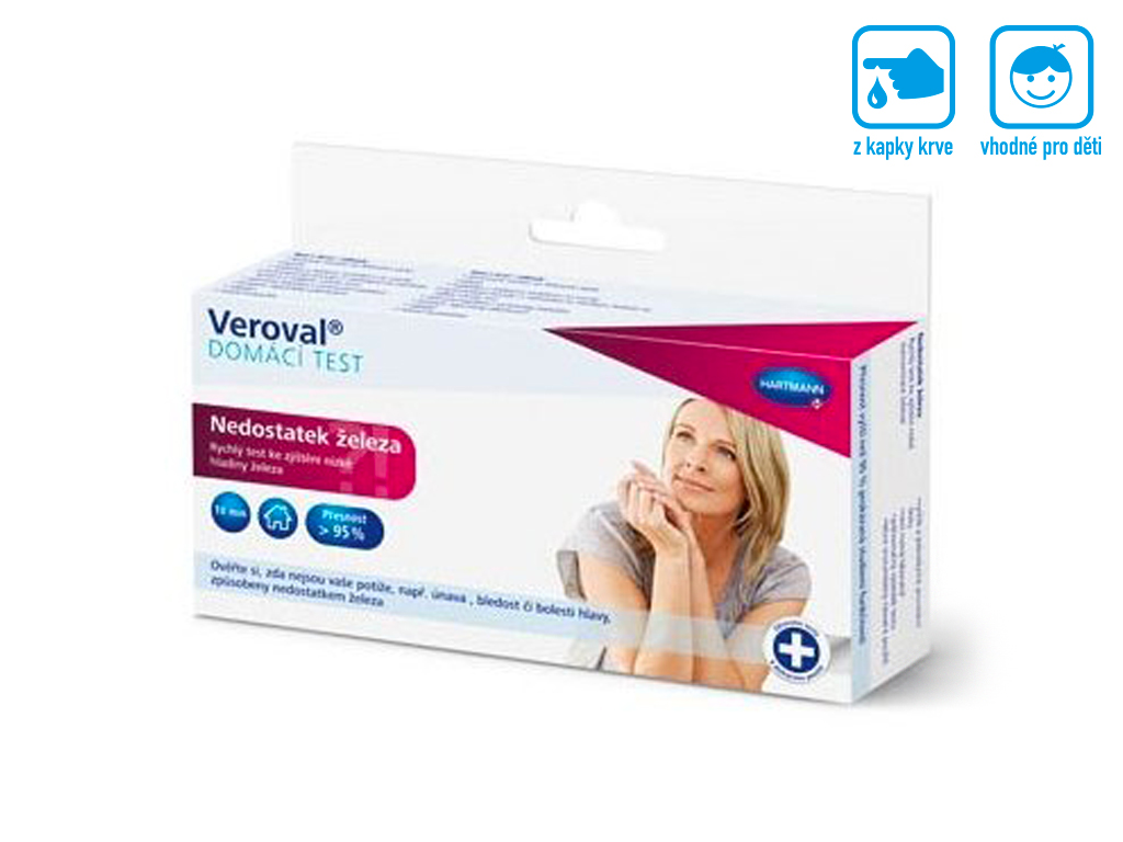 Veroval® Nedostatek železa - domácí test