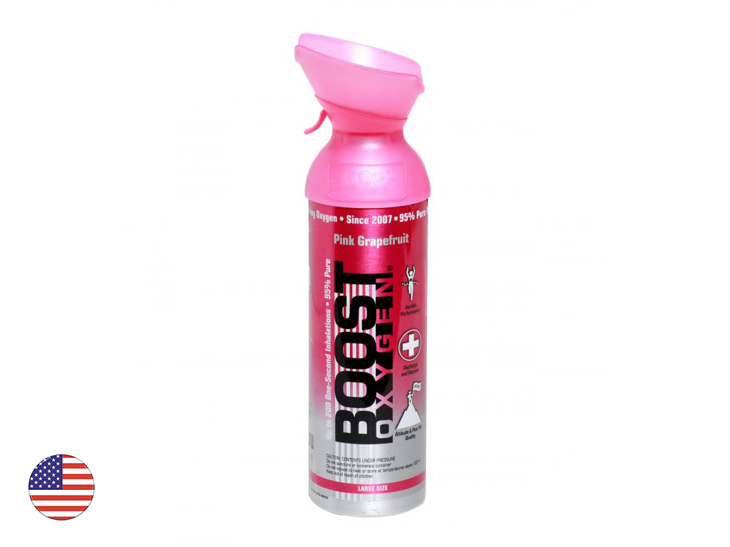 Inhalační kyslík Boost Oxygen Pink Grapefruit - růžový grep (3l, 5l, 9l) Varianta: 5 l