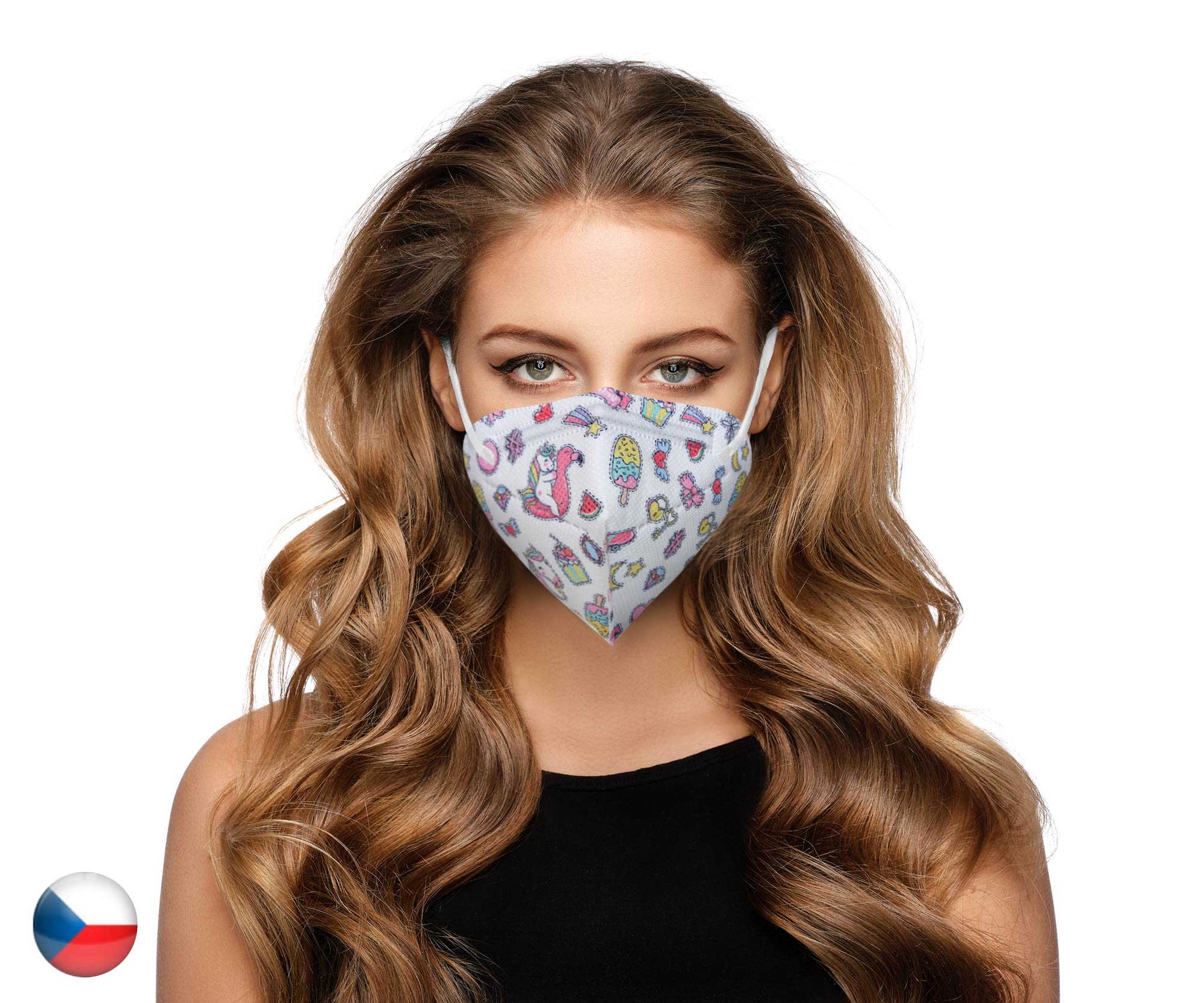 DAMA TRADE s.r.o. 10x Český respirátor FFP2 - Sladké mámení